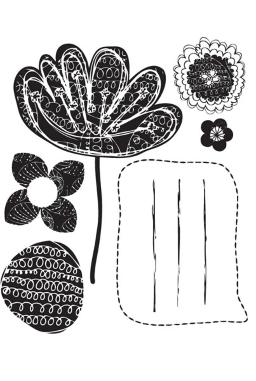 Prima Marketing Inc Clear Stamp 2.5x3 Doodle Deux # 1 655350555078